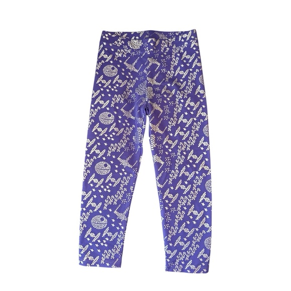 Star Wars Other - Star Wars Death Star Tie Fighters Purple Silver Leggings 3T